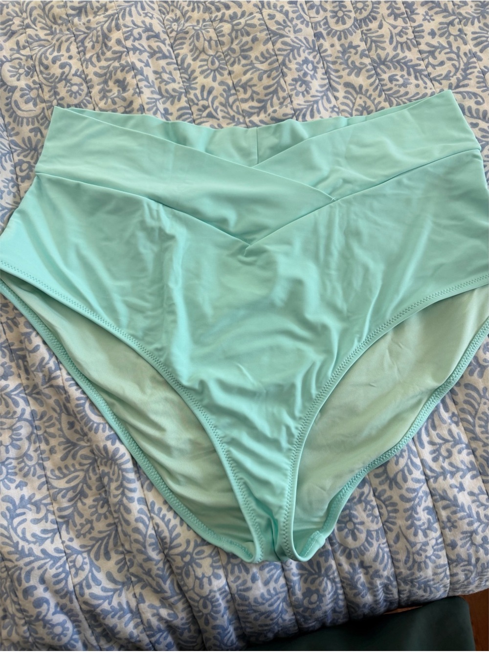 aerie High-Waist Bikini Bottoms in Aqua Mint